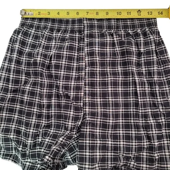 George Men's Woven Paid Boxer Shorts Tag Free Size Medium (32-34) 3-in Pack New - Picture 9 of 12